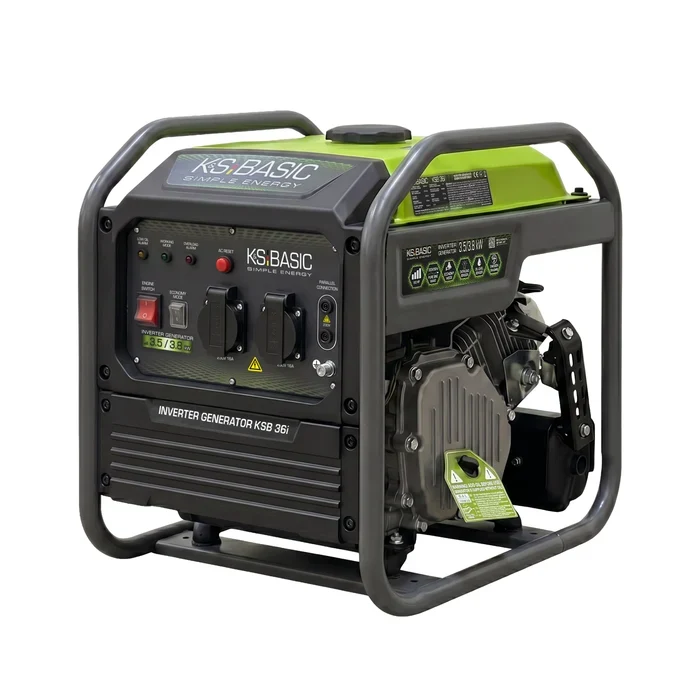 Neuheit: "Könner & Söhnen" Inverter-Generator KSB 36i 3.5kW Pnenn - Benzinmotor - 230V
