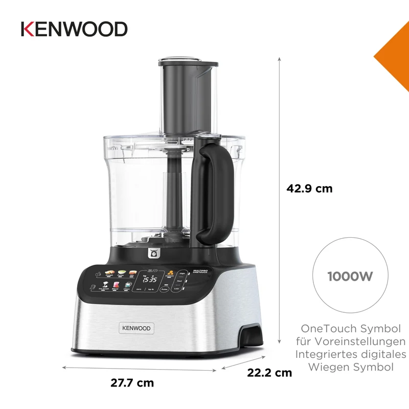 MultiPro OneTouch FDM73.480SS – 2-in-1 Kompakt-Küchenmaschine & Mixer