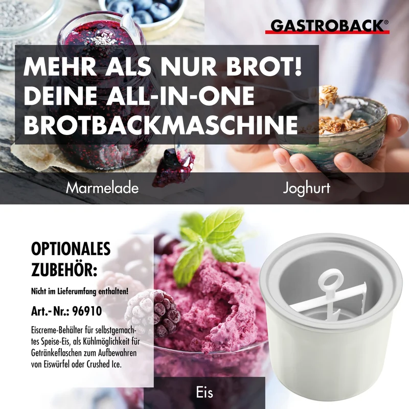 Vollautomatische Brotbackmaschine + 18 Programmen inkl