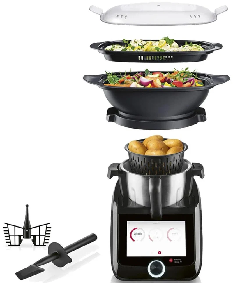 Monsieur Cuisine Smart BLACK EDITION »SKMS 1200 B1«, 1200 W schwarz
