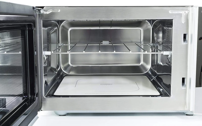 2-in-1 Mikrowelle mit Grill. Boden mit Mikrowellenreflektor, Edelstaahl