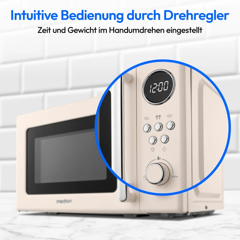 Retro Mikrowelle 20 Liter, ca. 800 Watt