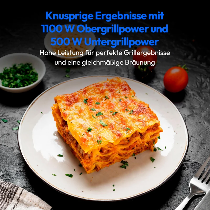 Mikrowelle mit Grill und Heißluft 25 Liter 2100 WattHeißluftfunktion