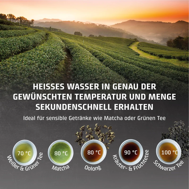 HW 660 Heißwasserspender, Edelstahl, Schwarz