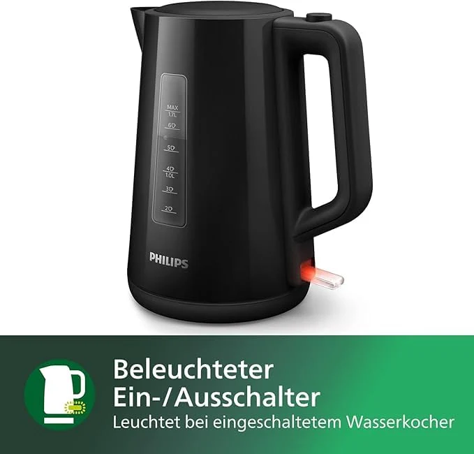 Wasserkocher 1.7 L Fassungsvermögen mit Kontrollanzeige