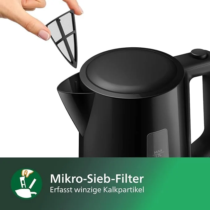 Wasserkocher 1.7 L Fassungsvermögen mit Kontrollanzeige