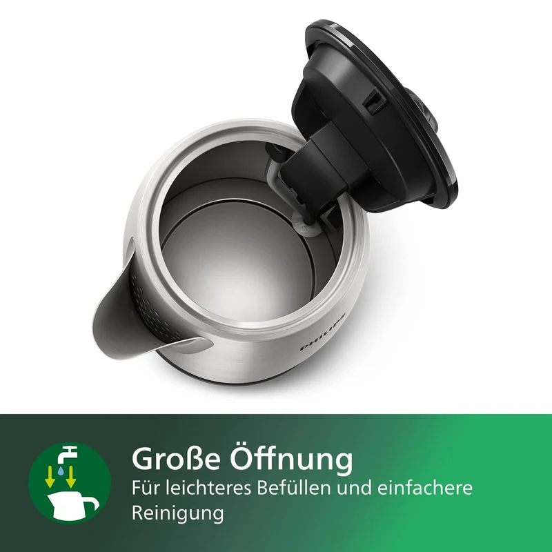 Wasserkocher – 1,7L, Leuchtanzeige, 360°-Basis, Mikro-Sieb-Filter