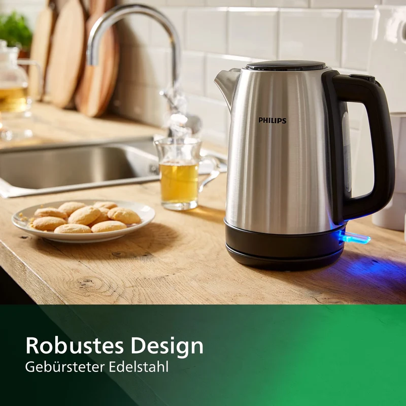 Wasserkocher – 1,7L, Leuchtanzeige, 360°-Basis, Mikro-Sieb-Filter