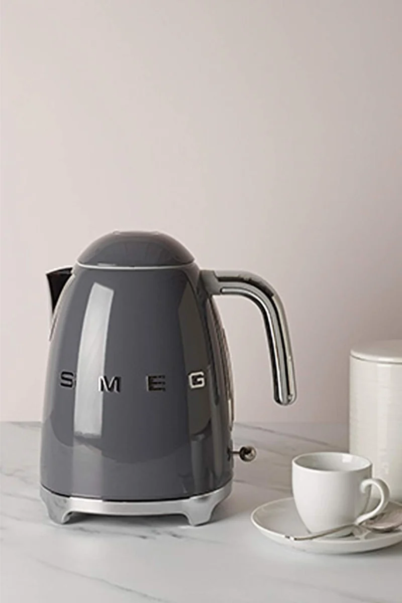 1.7L Wasserkocher, Soft-Opening-Kannenverschluss, Grau
