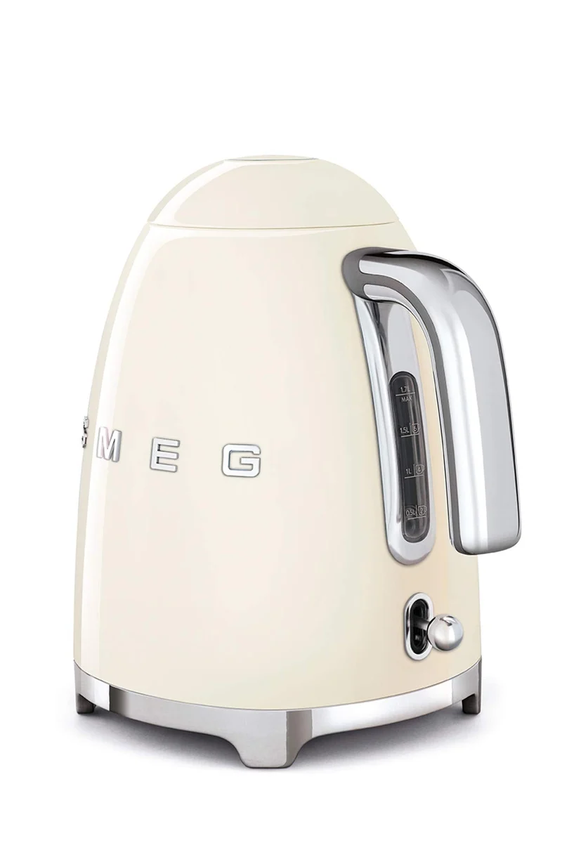 1.7L Wasserkocher, Soft-Opening-Kannenverschluss, Creme