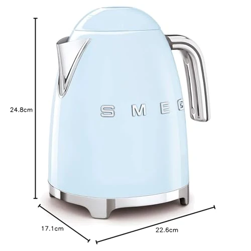 1.7L Wasserkocher, Soft-Opening-Kannenverschluss, Pastellblau