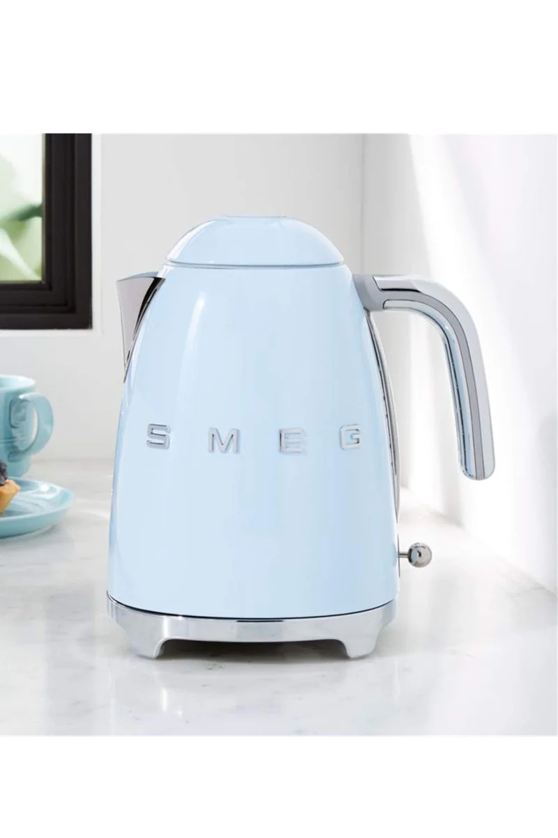 1.7L Wasserkocher, Soft-Opening-Kannenverschluss, Pastellblau