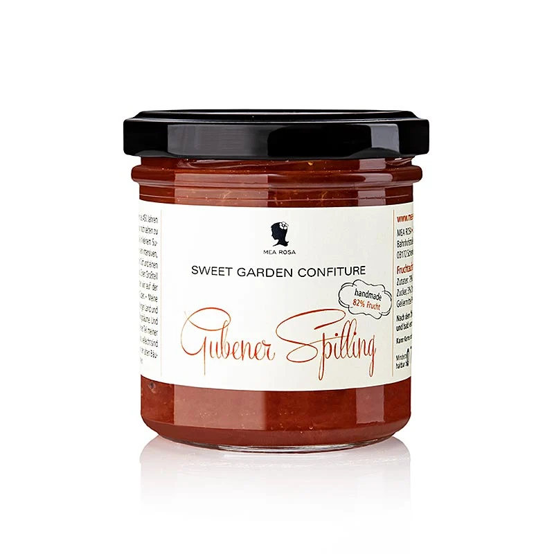 Sweet Garden Confiture - Gubener Spilling (Pflaume) Fruchtaufstrich, Mea Rosa, 180 g