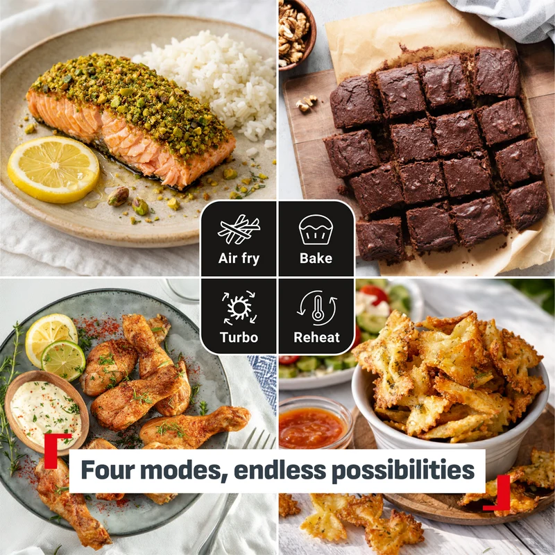 Tefal Crisp & Go Portable Glass Air Fryer Eucalyptus