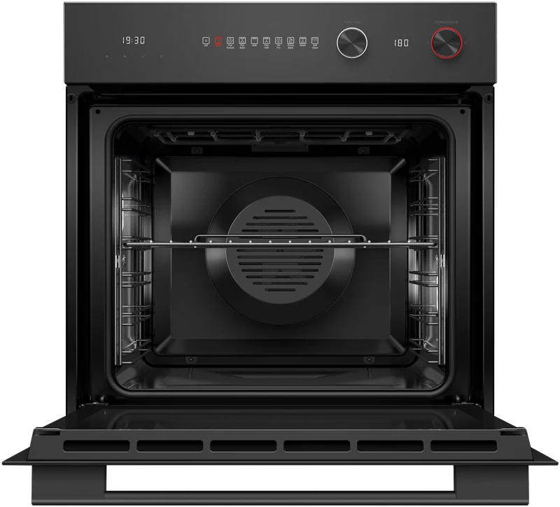 Fisher & Paykel 60cm Series 5, Contemporary Pyrolytic Oven, 9 Function, Black Glass