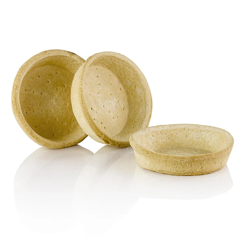 Blätterteig Tartelette für Quiche, 2,1cm hoch, ø 8,5cm, Pidy, 1,31 kg, 72 St