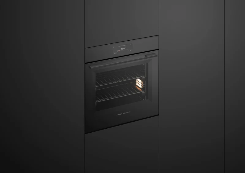 Fisher & Paykel 60cm Series 11, Minimal Combi-Steam Oven, Black Glass