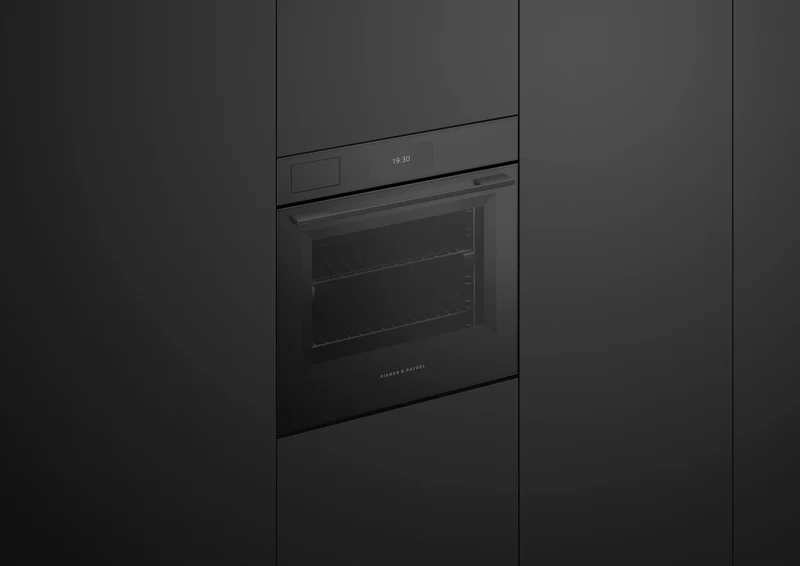 Fisher & Paykel 60cm Series 9, Minimal Combi-Steam Oven, Black Glass