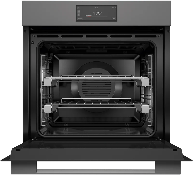 Fisher & Paykel 60cm Series 9, Minimal Pyrolytic Oven, Grey Glass