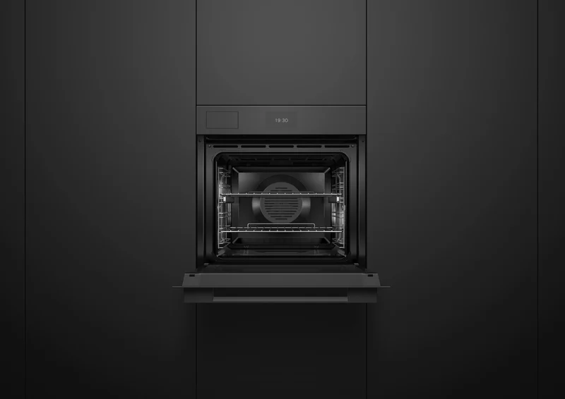 Fisher & Paykel 60cm Series 7, Minimal Combi-Steam Oven, Black Glass