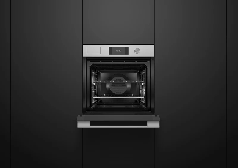Fisher & Paykel 60cm Series 7, Contemporary Combo-Steam Oven, Brushed Silver Glass
