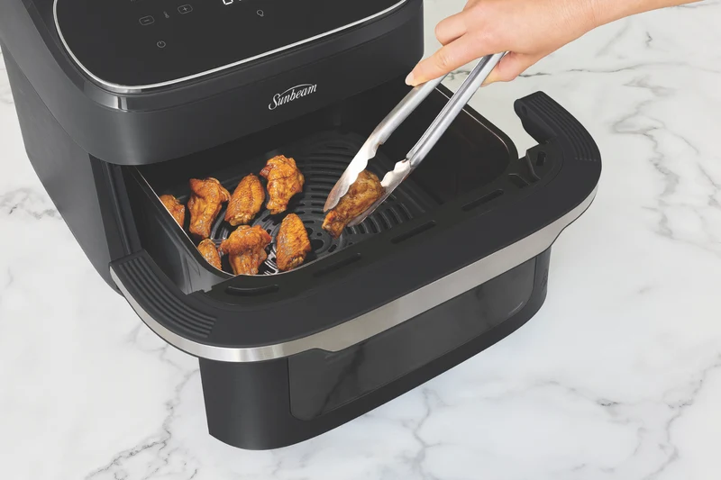Sunbeam 10 Litre Alinea Wide Ceramic Air Fryer Black