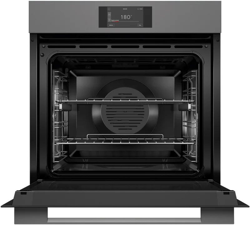 Fisher & Paykel 60cm Series 7, Minimal Pyrolytic Oven, Grey Glass