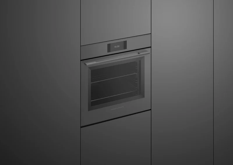 Fisher & Paykel 60cm Series 7, Minimal Pyrolytic Oven, Grey Glass