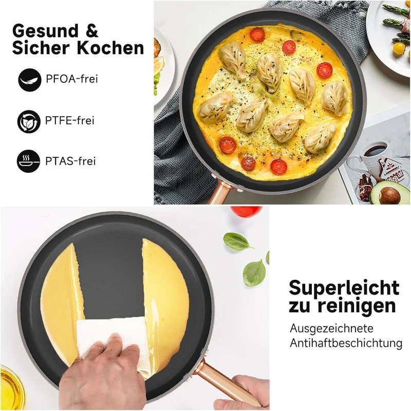 HOMELUX Topfsets 8-tlg Kochtopf Set Induktions mit - Kochgeschirr