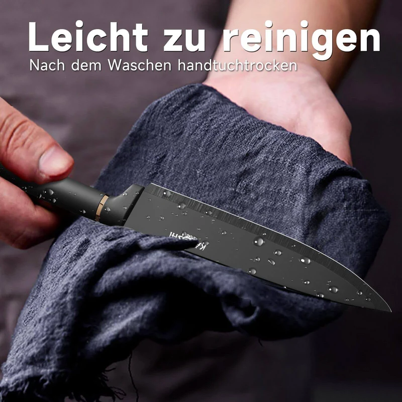 9 / 8 / 7 / 6 teilig Messer-Set Messerblock Messerset Küchenmesser Set Profi Kochmesser