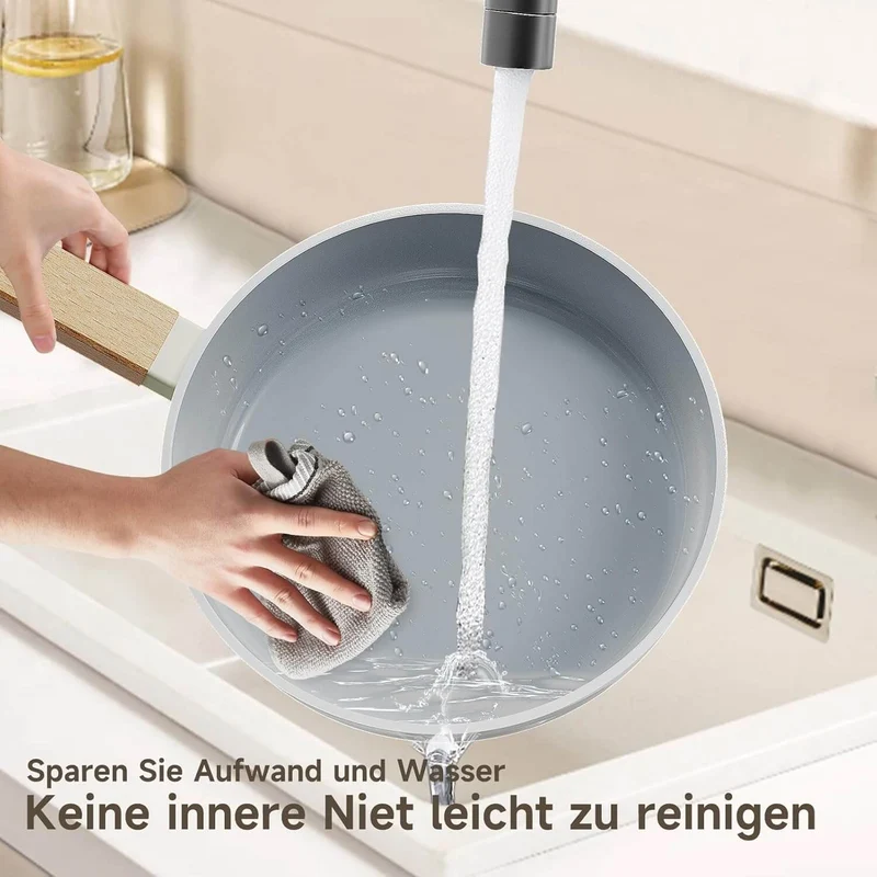 Scheffler 3-teiliges Bratpfannen-Set (20/24/28 cm) – Antihaft-Keramikbeschichtung, Induktionsgeeignet & universell für alle Herdarten