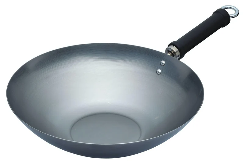 Wok, Carbonstahl, 30 cm