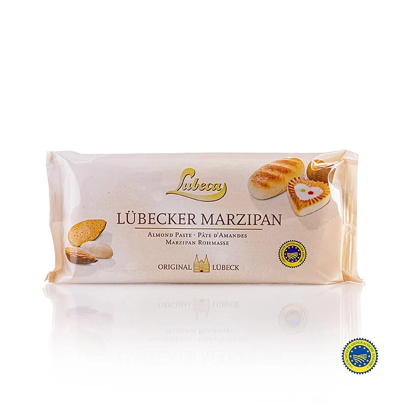 Lubeca - Roh-Marzipan g.g.A., MO MM, 52% Mittelmeermandeln, 200 g
