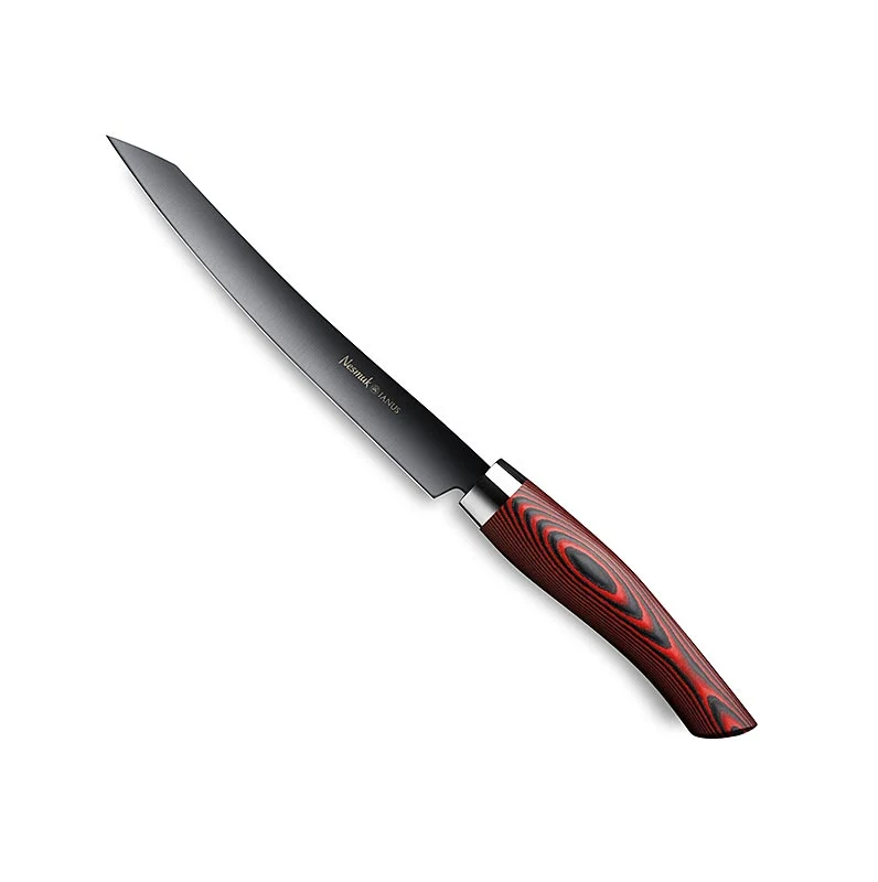Nesmuk Janus 5.0 Slicer, 160mm, Edelstahlzwinge, Griff Micarta rot, 1 St