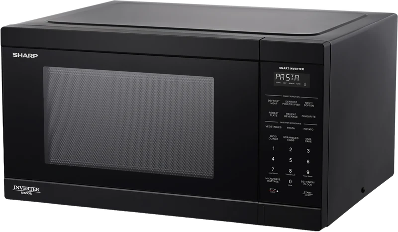 Sharp 36L 1200W Inverter Microwave - Black