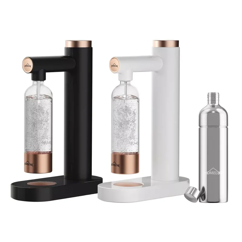 HOMELUX Wassersprudler, Sprudelwasser Maschine Mit 1L PET-Flaschen 316 Edelstahl Flasche Soda Maker