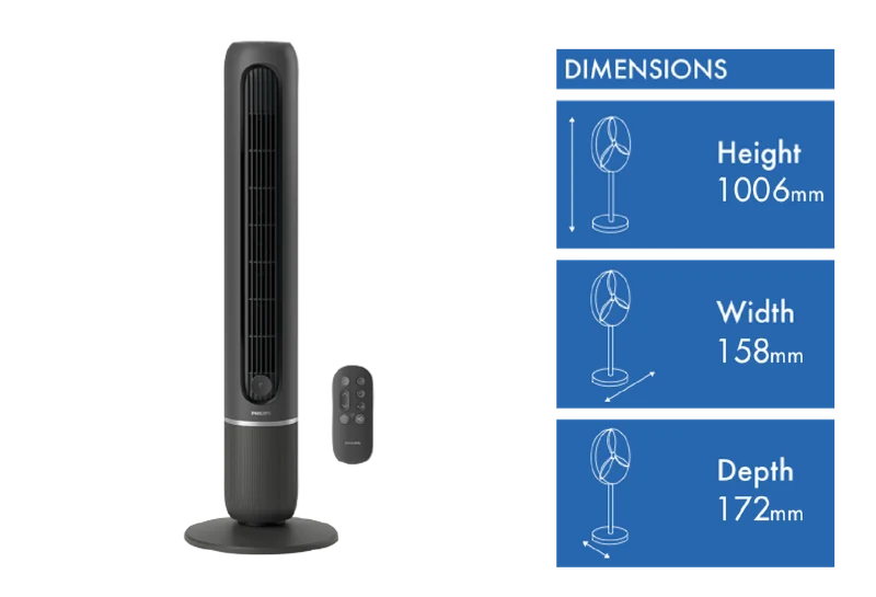 Philips 5000 series Tower Fan Charcoal Grey