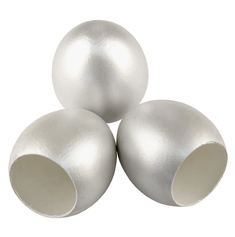 Leere Eierschalen, silber, zum Befüllen, 120 St