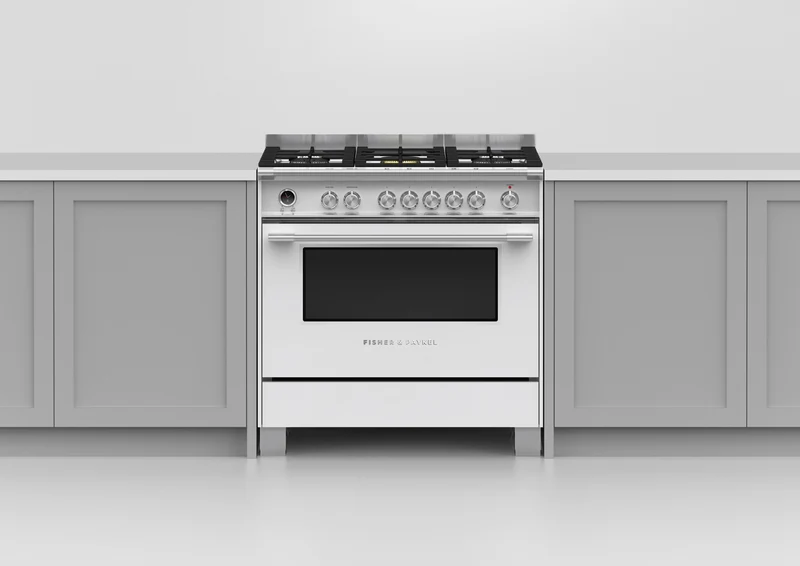Fisher & Paykel 90cm Series 9 Classic 5 Burner Dual Fuel Pyrolytic Cooker