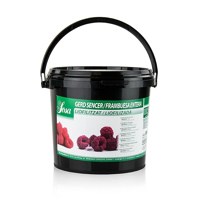 Sosa Gefriergetrocknete Himbeeren, ganz (38637), 375 g