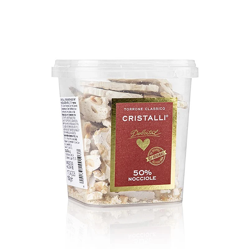 Torrone Cristalli - Haselnuss, gebrochen, Dolcital, 150 g
