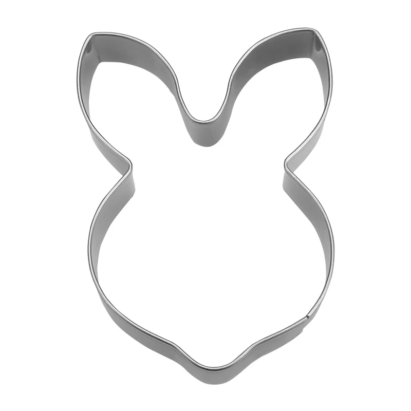 Ausstechform Hasenkopf, 6cm, Edelstahl n