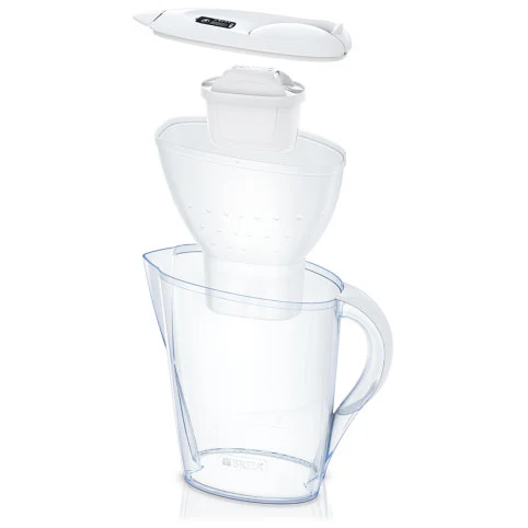 Brita, Wasserfilter-Kanne Marella, 2,4 Liter, 2 Filter inklusive, verschiedene Farben