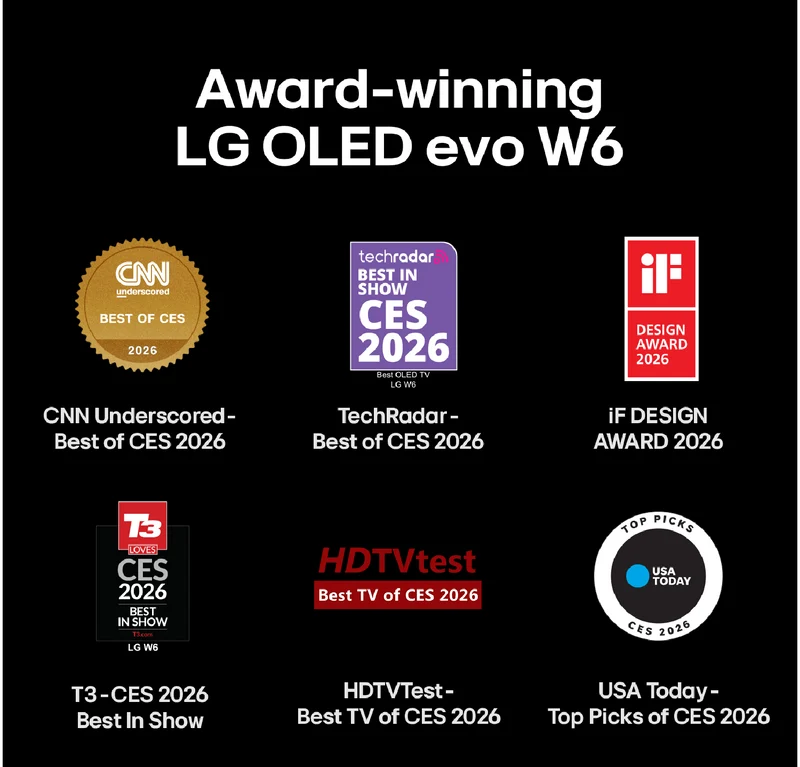 LG 83" OLED EVO AI W6 Wallpaper 4K Smart TV 2026