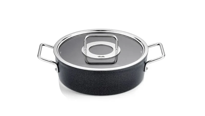 Fissler Adamant Kochtopf mit Glasdeckel und Antihaftbeschichtung, verschiedene Größen