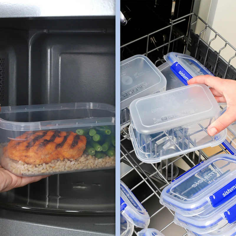 Sistema 6 Pack Klip It Plus Starter Pack Dark Blue Food Storage Containers