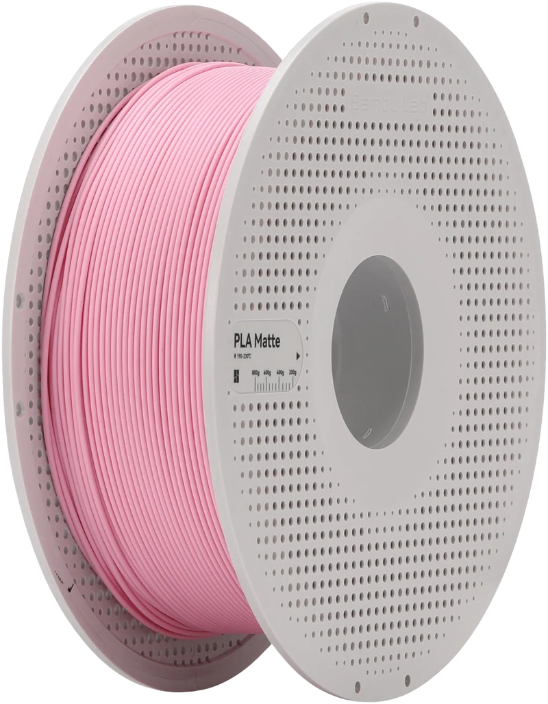 Bambu Lab Filament PLA Matte for 3D Printer with Spool - Sakura Pink 1KG