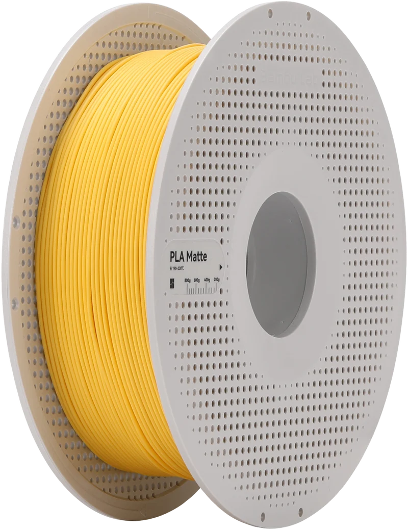 Bambu Lab Filament PLA Matte for 3D Printer with Spool - Lemon Yellow 1KG