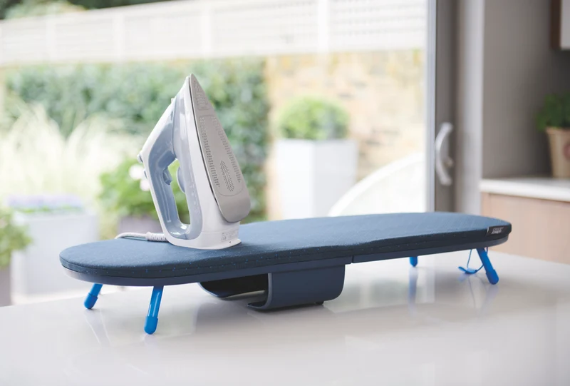 Joseph Joseph Pocket Plus Folding Ironing Board with Advanced Cover Blue
