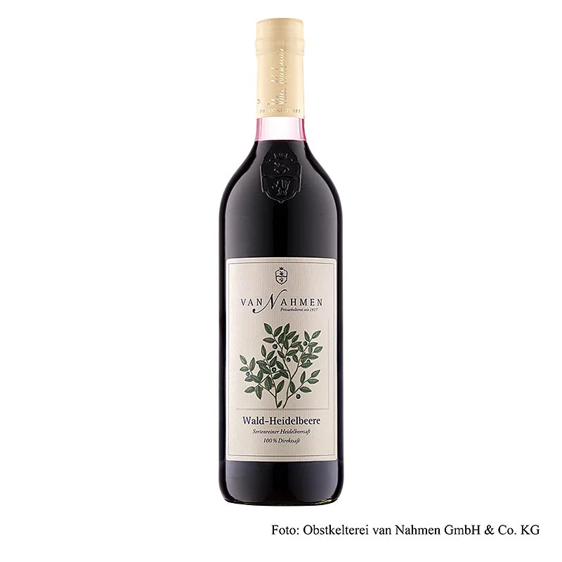 van Nahmen - Wald-Heidelbeeren, 100% Direktsaft, BIO, 750 ml